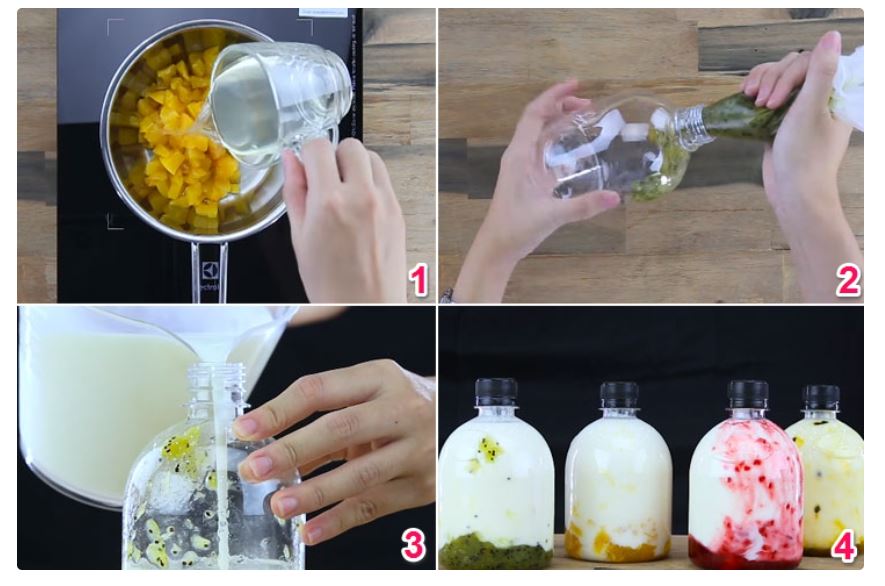 cách làm sữa chua uống 3